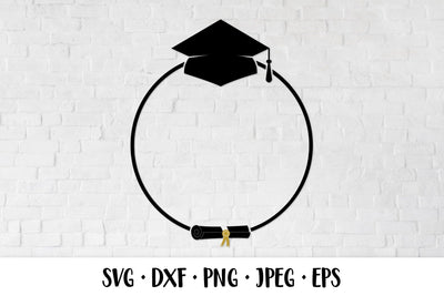 Graduation round frame SVG cut file SVG LaBelezoka 