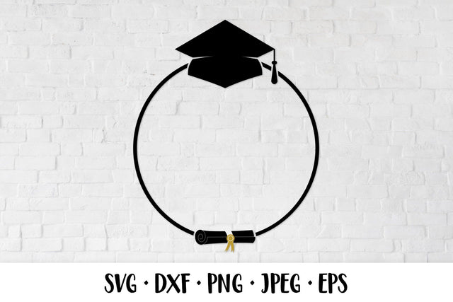 Graduation round frame SVG cut file SVG LaBelezoka 