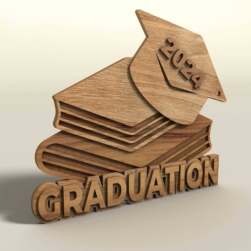 Graduation Set Decorative Laser Cut Files - So Fontsy