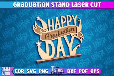 Graduation Stand Laser Cut | Grad 2024 Stand Design | CNC Files SVG The T Store Design 