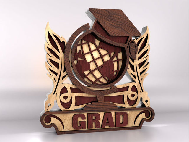 Graduation Stand Multi-Layer Decoration SVG LaserCutano 