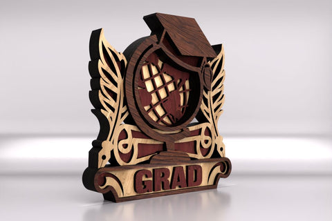 Graduation Stand Multi-Layer Decoration SVG LaserCutano 