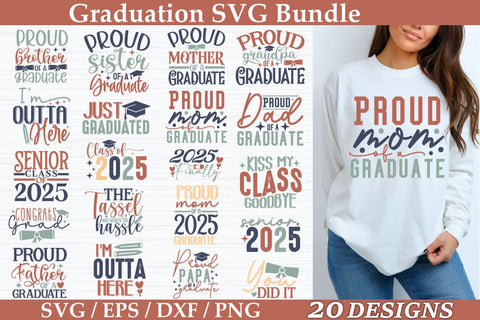 Graduation SVG Bundle ,Graduation Bundle, Graduation Design SVG akazaddesign 