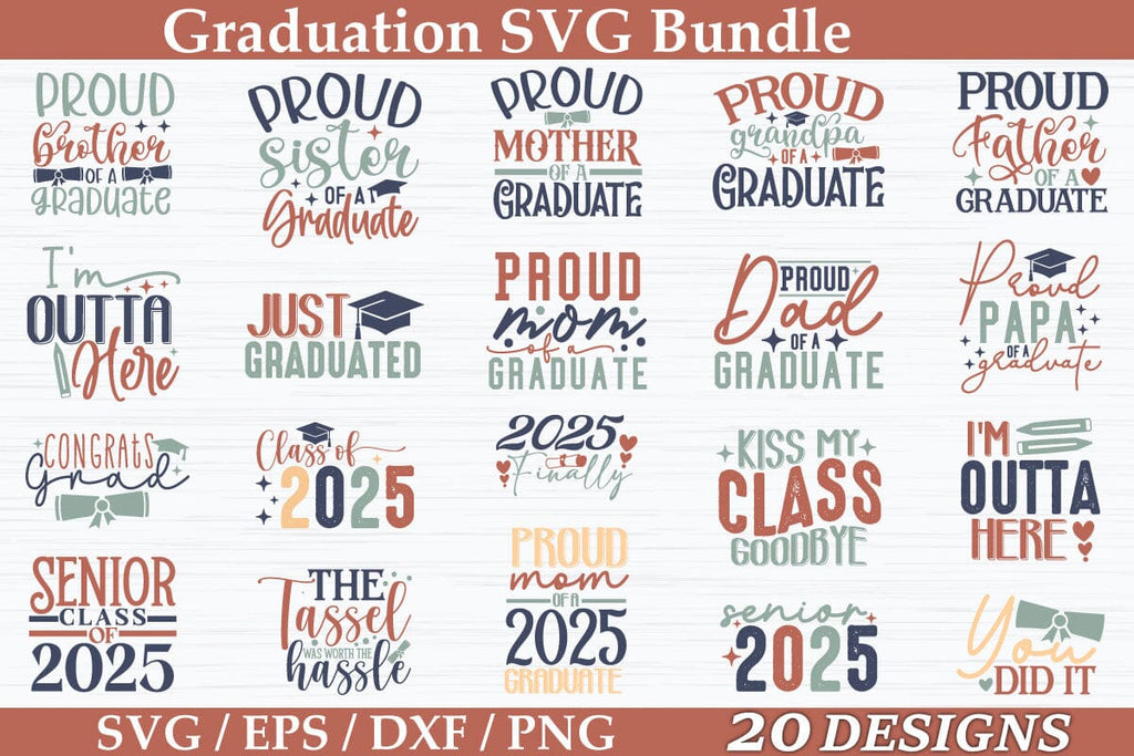 Graduation SVG Bundle ,Graduation Bundle, Graduation Design - So Fontsy