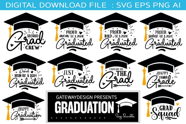 Graduation Svg Bundle SVG designmaster24 