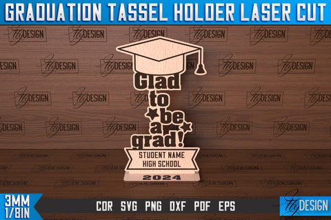 Graduation Tassel Holder Bundle | Graduation 2024 Award Laser Cut SVG Fly Design 