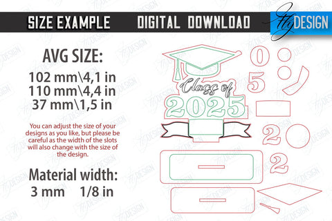 Graduation Tassel Holder Bundle | Graduation 2025 Award Design | Graduation Gift Idea | CNC Files SVG Fly Design 