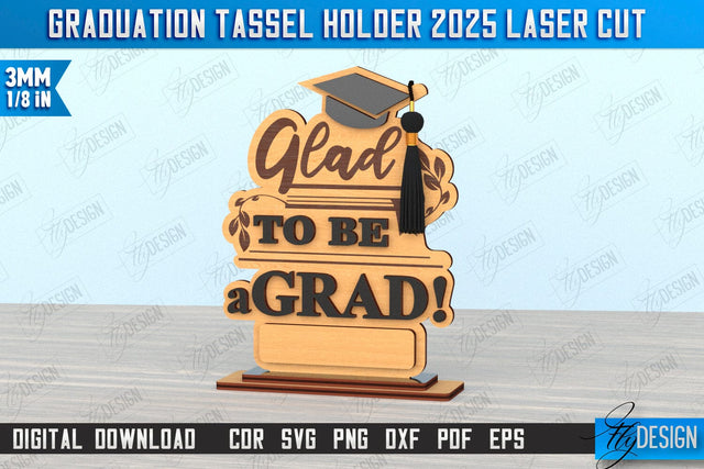 Graduation Tassel Holder | Graduation 2025 Award Design | Graduation Gift Idea | CNC File SVG Fly Design 