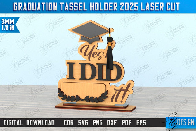 Graduation Tassel Holder | Graduation 2025 Award Design | Graduation Gift Idea | CNC File SVG Fly Design 