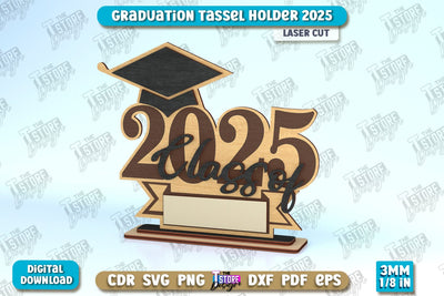 Graduation Tassel Holder | Graduation 2025 Award Design | Graduation Gift Idea | CNC File SVG The T Store Design 
