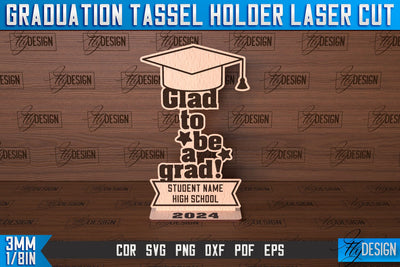 Graduation Tassel Holder Laser Cut | Graduation 2024 Award Design | CNC File SVG Fly Design 