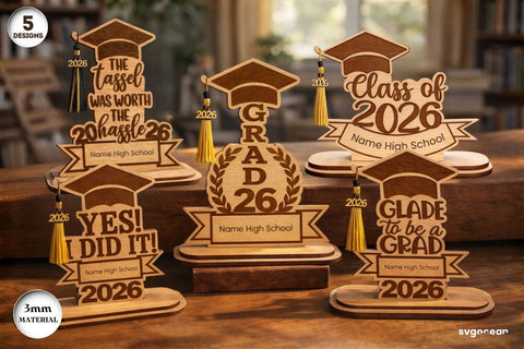 Graduation Tassel Holders Laser Cut SVG SvgOcean 