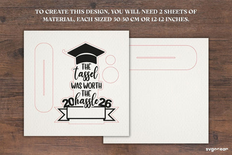 Graduation Tassel Holders Laser Cut SVG SvgOcean 