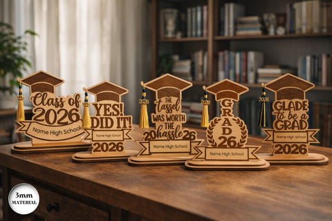 Graduation Tassel Holders Laser Cut SVG SvgOcean 