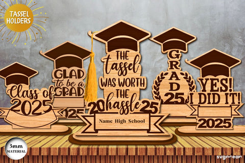 Graduation Tassel Holders Laser Cut SVG SvgOcean 