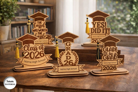 Graduation Tassel Holders Laser Cut SVG SvgOcean 
