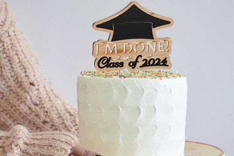 Graduation Toppers Set Multilayer Template SVG LaserCutano 