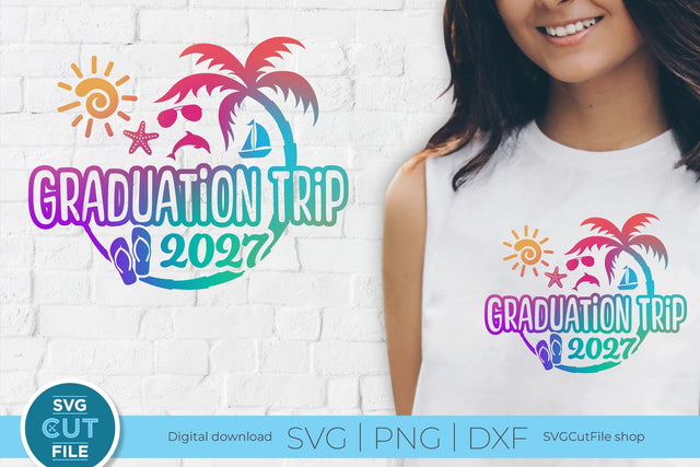 Graduation Trip svg - 2027 Grad Trip svg vacation or Holiday Design SVG SVG Cut File 