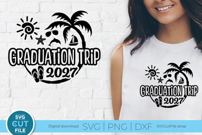 Graduation Trip svg - 2027 Grad Trip svg vacation or Holiday Design SVG SVG Cut File 