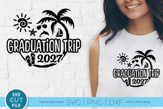Graduation Trip svg - 2027 Grad Trip svg vacation or Holiday Design SVG SVG Cut File 