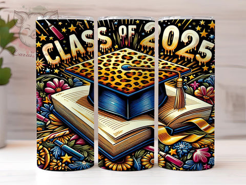 Graduation Tumbler, Class of 2025, 20oz Tumbler Wrap, Graduation Gift, Student Tumbler, High School Graduation, Custom Tumbler Sublimation Lara' s Designs 