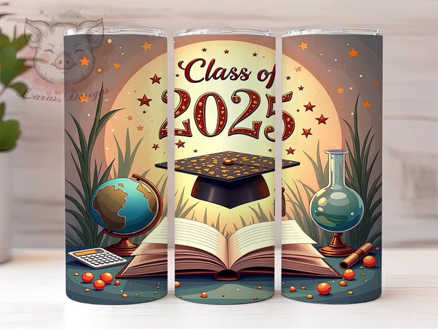 Graduation Tumbler, Class of 2025, 20oz Tumbler Wrap, Graduation Gift, Student Tumbler, High School Graduation, Custom Tumbler Sublimation Lara' s Designs 
