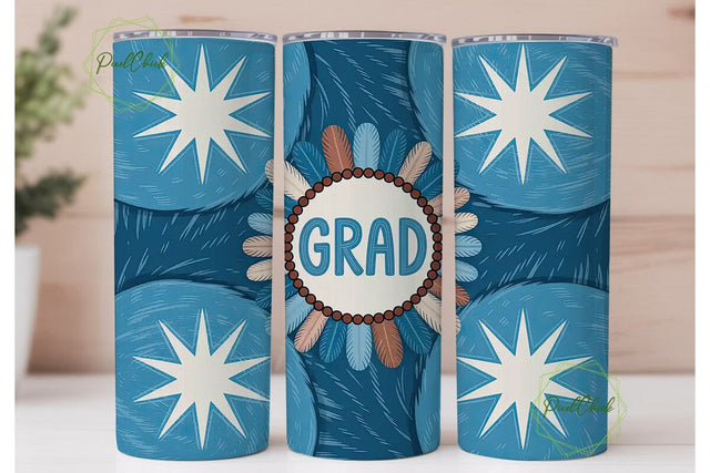 Graduation Tumbler Wrap Design Sublimation PixelChick 