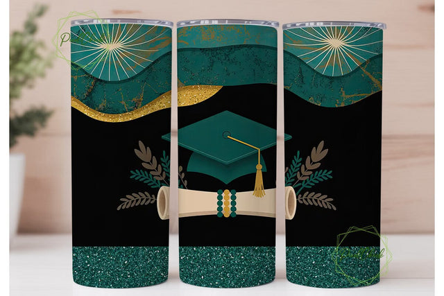 Graduation Tumbler Wrap PNG Sublimation PixelChick 