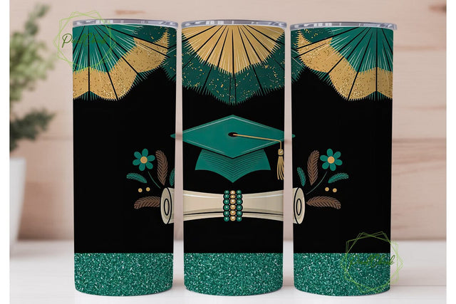 Graduation Tumbler Wrap PNG Sublimation PixelChick 
