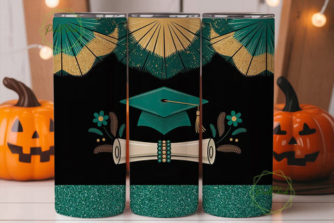 Graduation Tumbler Wrap PNG Sublimation PixelChick 