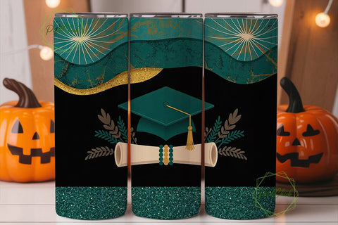 Graduation Tumbler Wrap PNG Sublimation PixelChick 