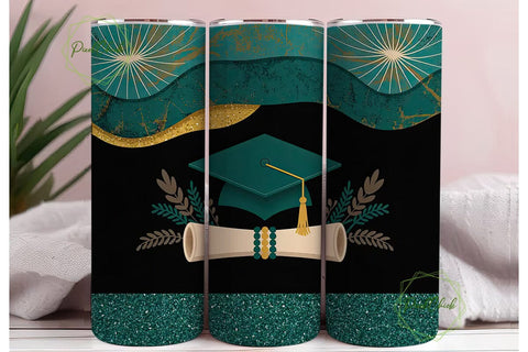 Graduation Tumbler Wrap PNG Sublimation PixelChick 