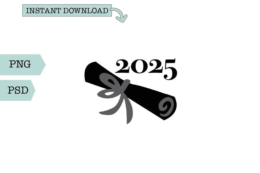 Graduation Word Art-2025 Diploma - So Fontsy