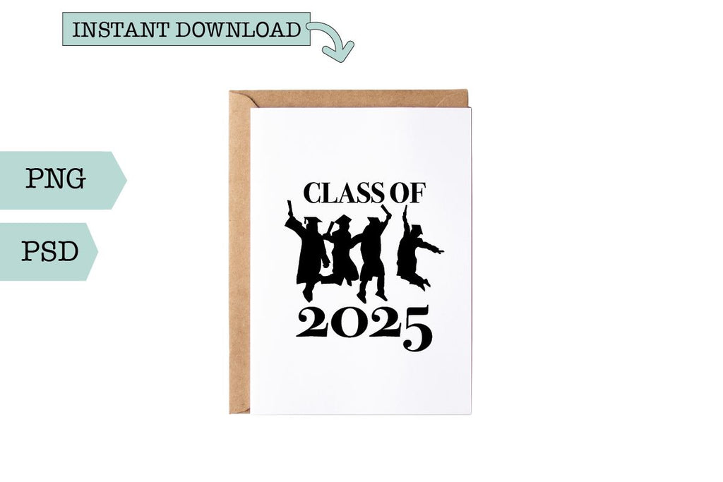 Graduation Word Art-Class of 2025 Jumping Grads - So Fontsy
