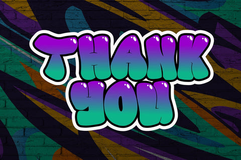 Graff Pumphiz - Bubble Graffiti font Font Mozzatype 