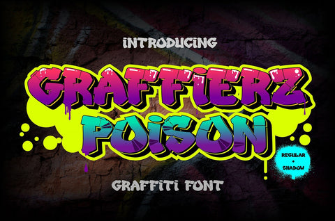 Graffierz Poison - 3d Graffiti Font Font Mozzatype 