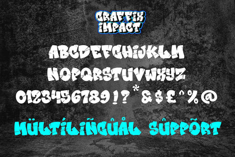 Graffix Impact - 3d Layered Break Graffiti Font Font Mozzatype 