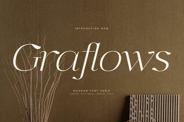 Graflows - Modern Font Serif Font Letterena Studios 