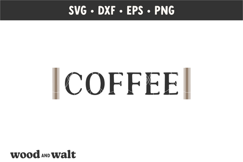 Grain Sack Coffee SVG | Farmhouse Coffee Sign SVG SVG Wood And Walt 