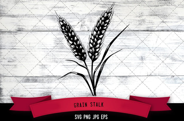 Grain Stalk SVG, Farm SVG SVG Loveleen Kaur 