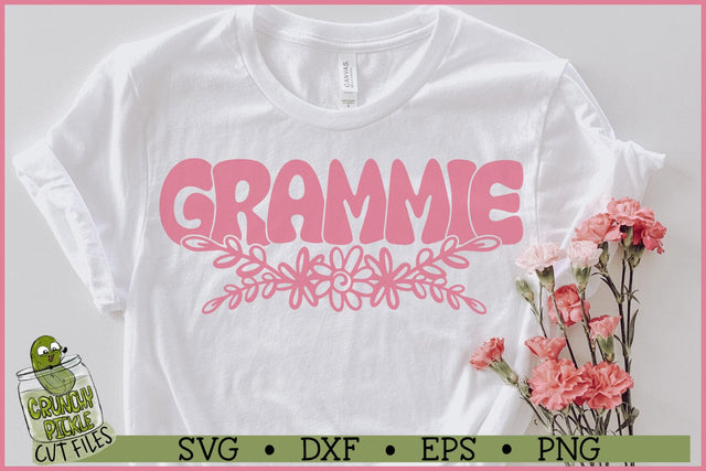 Grammie Flowers SVG File SVG Crunchy Pickle 