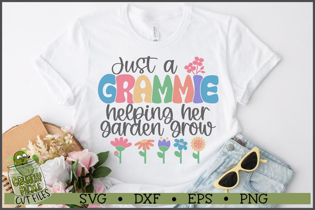 Grammie Helping Her Garden Grow SVG File SVG Crunchy Pickle 