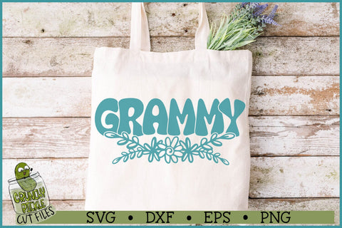 Grammy Flowers SVG File SVG Crunchy Pickle 