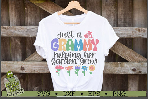Grammy Helping Her Garden Grow SVG File SVG Crunchy Pickle 