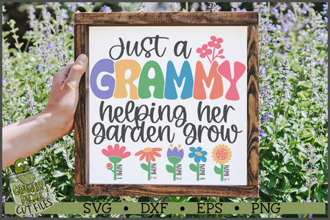 Grammy Helping Her Garden Grow SVG File SVG Crunchy Pickle 