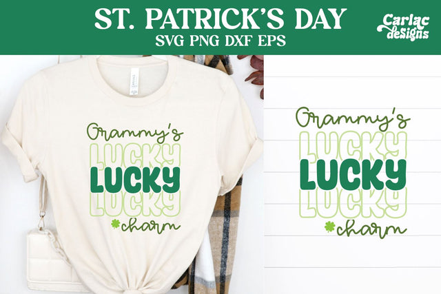 Grammy's Lucky Charm SVG, St Patrick's Day SVG SVG Carla C Designs 