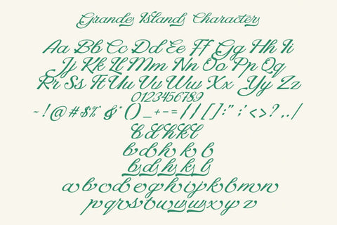 Grande Island Font RomieStudio 