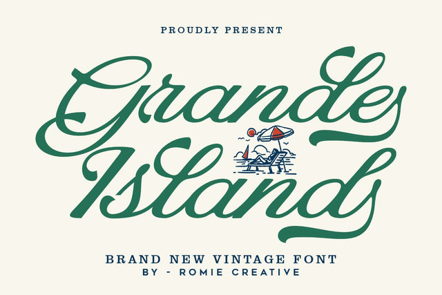 Grande Island Font RomieStudio 