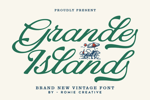 Grande Island Font RomieStudio 