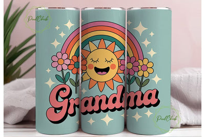 Grandma 20oz Tumbler Wrap Sublimation PixelChick 